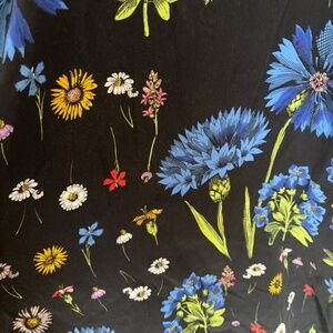 Anthropologie Maeve Flower Garden Silk Dress, Size L